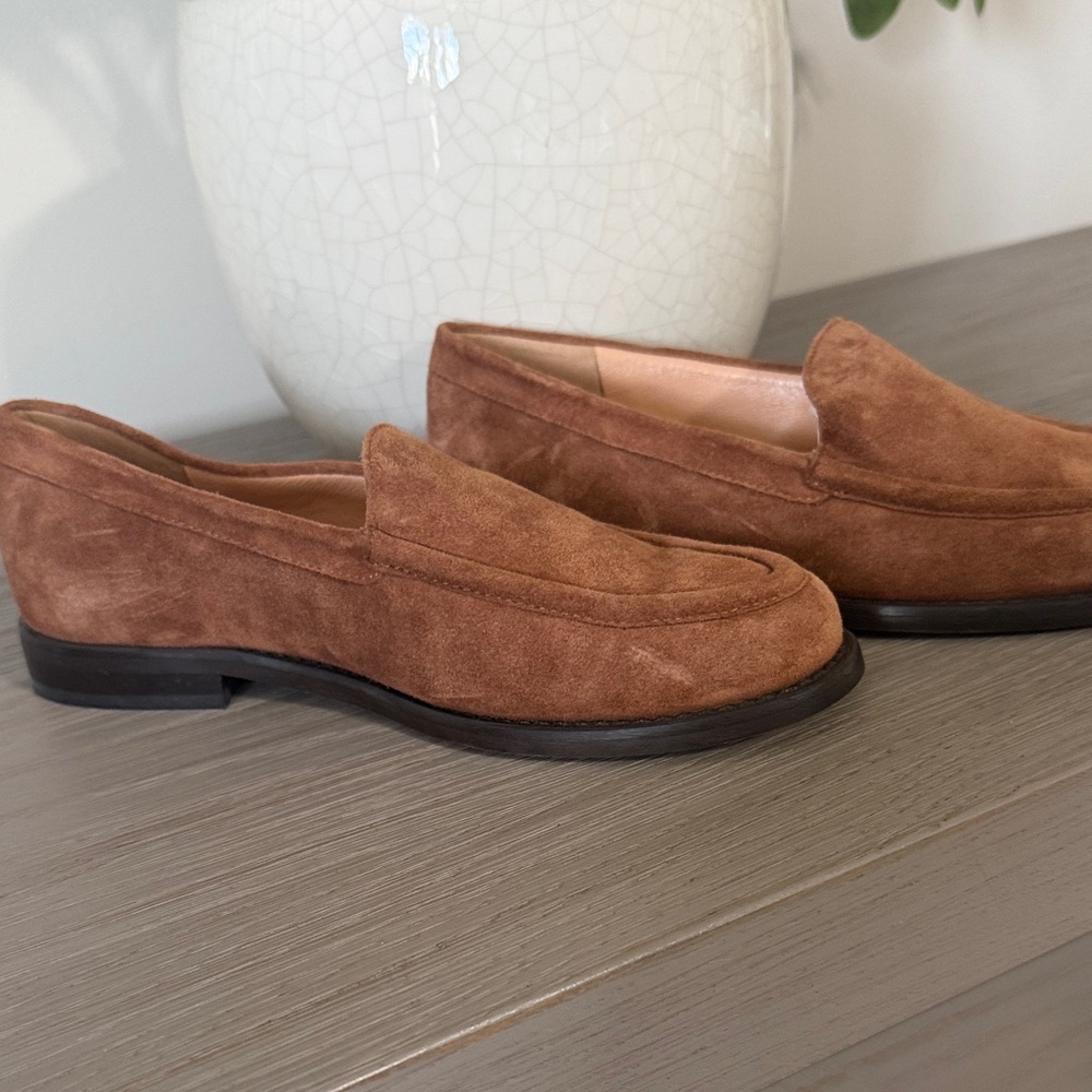 Woman Brown Suede Loafers
